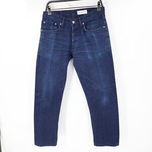 Gustin Jeans Men 32 Slim Fit #89 Selvedge Denim Mid Rise Straight Leg Button Fly